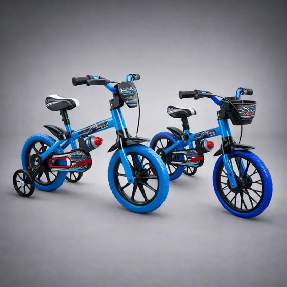 Bicicleta Infantil Menino Aro 12 Veloz - Nathor - Azul