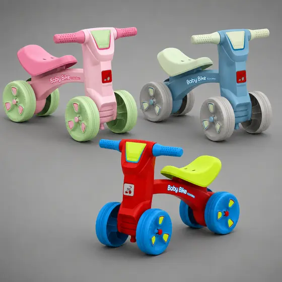 Baby Bike Equilibrio Motinha Rosa - Bandeirante
