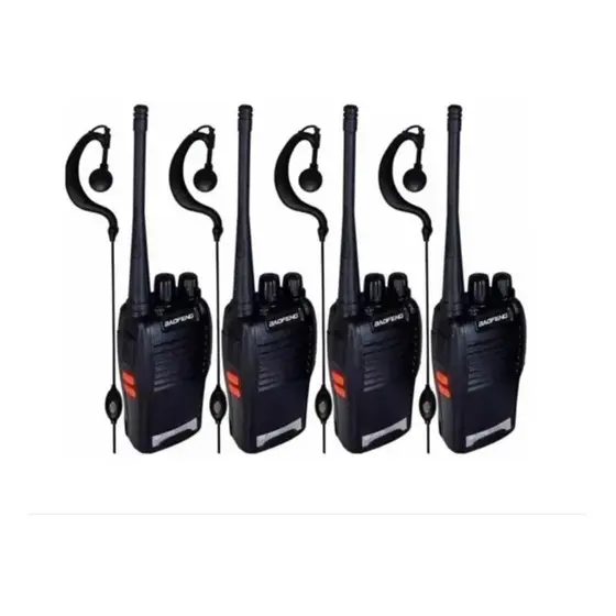 Kit 4 Radio Walk Talk Comunicador 16 Ch 12km Baofeng BF-777S