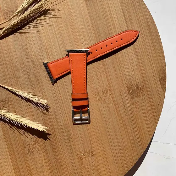 Pulseira de Couro para Smartwatch e Apple Watch tamanho 42/44/45mm