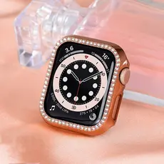 Capa Case Brilhante Diamante para smartwatch apple watch  38mm 40mm 41mm 42mm 44mm 45mm