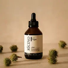 Óleo Vegetal de Rícino 100% Natural e Puro | Crescimento Capilar e Cílios, Anti Rugas, Acne e Caspa