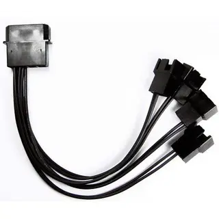 CABO ADAPTADOR MOLEX IDE MULTI FAN PARA 4 COOLERS 12V VENTILADOR VENTUINHA PARA 3 OU 4 VIAS DE CONECTOR