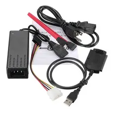 Adaptador USB HD/DVD IDE. Transforme o seu HD ou Gravador de DVD / CD facilmente em um dispositivo externo. Adaptador USB externo para Hard Disk de 2.5 ou 3.5 IDE. Compativel com Drive DVD/DVDRW/CD/CDRW e combo.