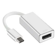 Cabo Adaptador Usb Usb-c Tipo-c Type-c 3.0 3.1 Macho Para Porta Displayport Fêmea Full Hd 2k 4k Ultra 30hz 60hz 100hz 120hz 144hz 240hz