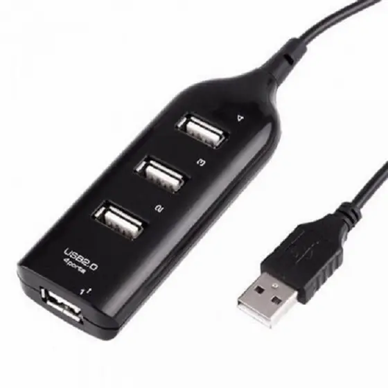CARREGADOR ADAPTADOR USB 4 PORTAS HUB EXTENSOR NOVO