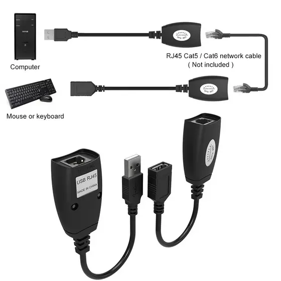 PROLONGADOR EXTENSOR USB 2.0 ATÉ 50 METROS