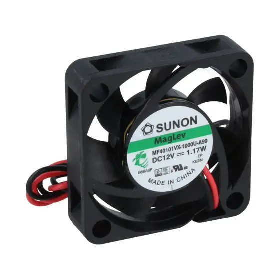 Cooler 40x40x10mm. Compatível Placa de Video e ChipSet. Velocidade: 5000 RPM, Fluxo de ar: 5.4 CFM, Ruido: 15.4 dB(A), 12V