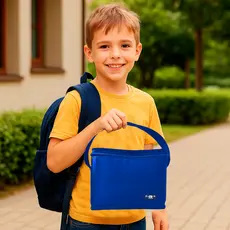 Lancheira Térmica Azul Infantil 2,5L – Compacta, Leve e Ideal Para Escola ou Creche