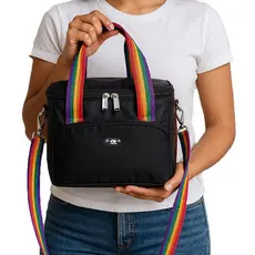 Bolsa Térmica Pride Colorida Lancheira Sem Vazamento Marmita Mini Coller Dobravel