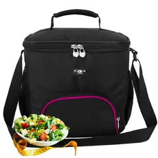 Bolsa Térmica Feminina Média com Alça Tiracolo Marmita Dieta