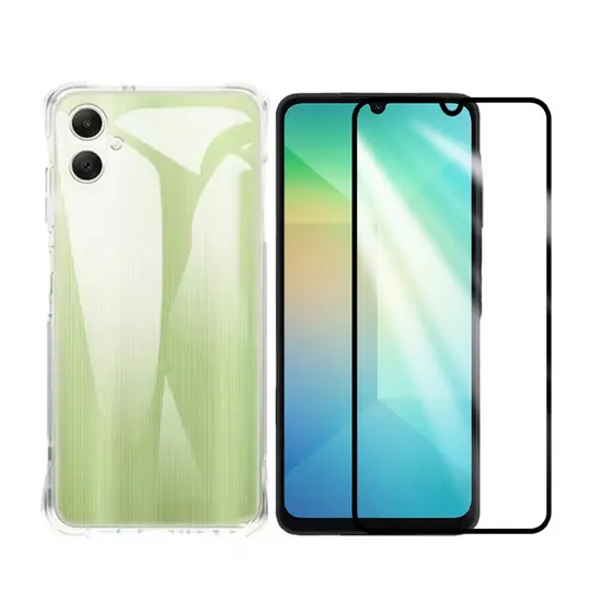 Capa Capinha Anti Impacto Para Galaxy A06 6.7'' + Película 3D Vidro Temperado