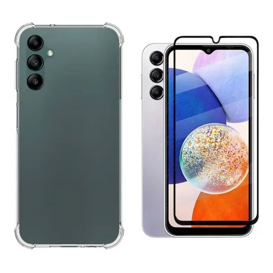 Capa Case Capinha Anti Impacto Compatível Com Galaxy A14 5G + Película 3D Vidro Temperado