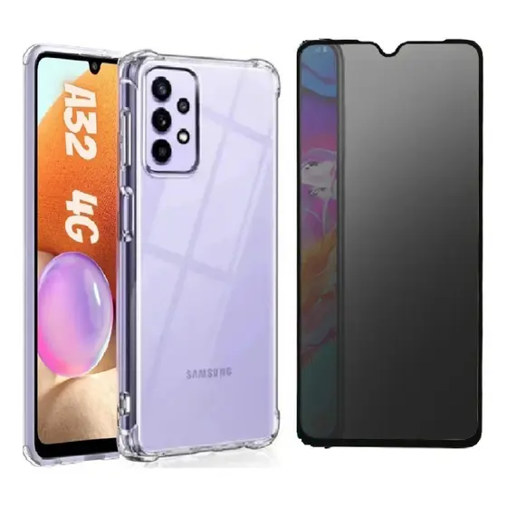 Capa Case Capinha Anti Impacto Compatível Com Galaxy A32 4G + Película 3D Privacidade