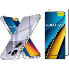 Capa Case Capinha Anti Impacto Compatível Com Poco X6 + Película 3D Vidro Temperado