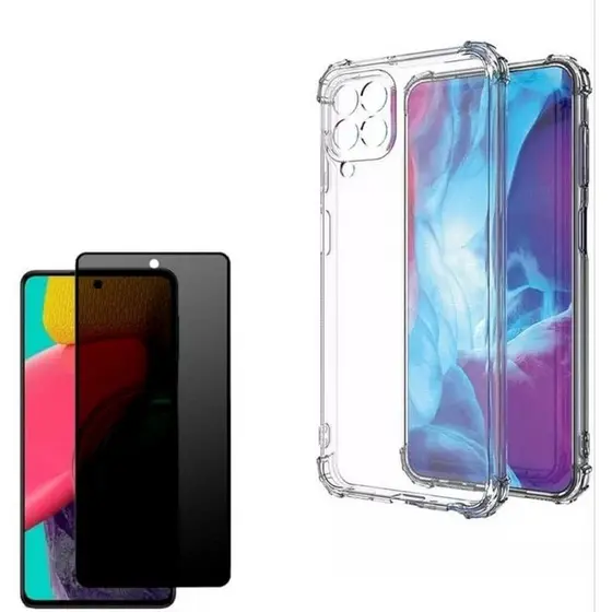 Capa Case Capinha Anti Impacto Compatível Com Galaxy M53 + Película 3D Privacidade