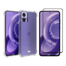 Capa Case Capinha Anti Impacto Compatível Com Motorola Moto Edge 30 Neo + Película 3D Vidro Temperado