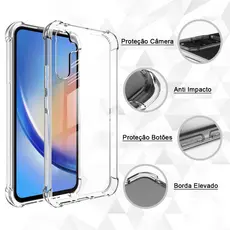 Capa Capinha Anti Impacto Para Todos Samsung Galaxy A17 A07 A56 A36 A26 A16 A06 A55 A35 A25 A15 A05 A05s A54 A34