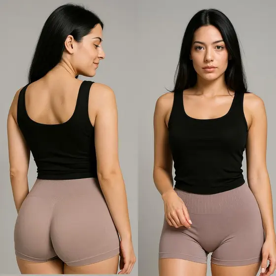Calcinhas Boxer Feminina Cintura Alta Ultra-Conforto Segunda Pele Com Leve Compressão