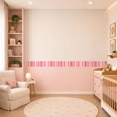 Faixa Adesiva Decorativa Infantil em Vinil | Tema Listras