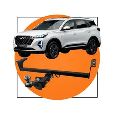 Engate Reboque Removível Tiggo 7 / 7X Pro 2019 a 2025 Brucke Kit Completo Alta Resistência Inmetro