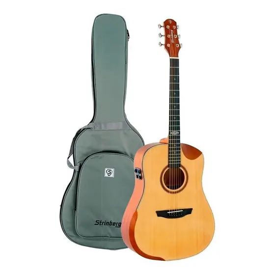 Violao Strinberg Sd301hcr Black Plus Galaxy Natural Satin