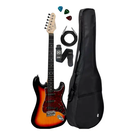 Guitarra Strato Giannini G100 3 Ts/tt+ Capa + Paleta