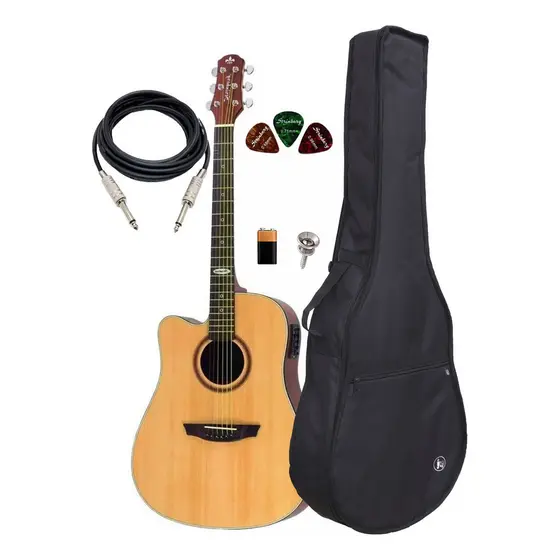 Violão Eletroacústico Sd200c Ns Canhoto + Capa