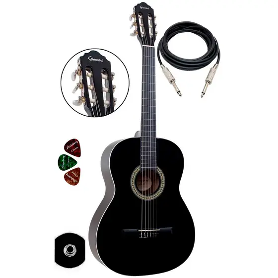 Violão Elétrico Giannini Nylon Clássico Start Estudo N-14 Bk
