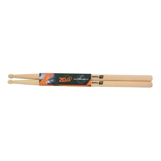 Par De Baqueta Zeus Original 7 A Ponta De Madeira Maple 7a