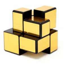 Mirror Blocks 2x2x2 Dourado Qiyi Cubo Mágico Original