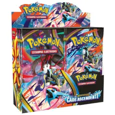 Booster Pokémon Original - Pacote com Seis Cartas - Várias Coleções - Megaevolução - Escuridão Absoluta
