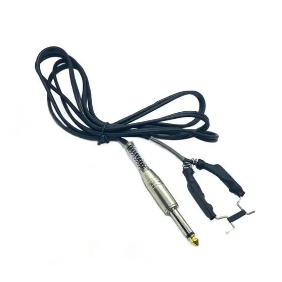 Cabo Clip Cord Preto para Máquina de Tatuagem