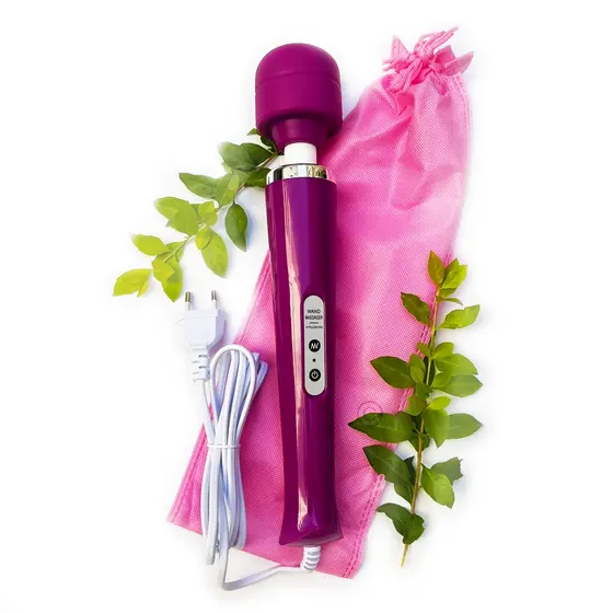 Massageador Corporal Varinha Mágica Elétrica Gigante Grande Aparelho Elétrico Massagem 110V 220V Magic Wand Roxo