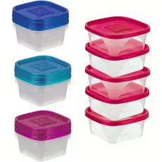 Kit De Potes Plastico Mini Pote Barcelona Com Potes De 230ml Livre de Bpa Cores Sortidas - JAGUAR