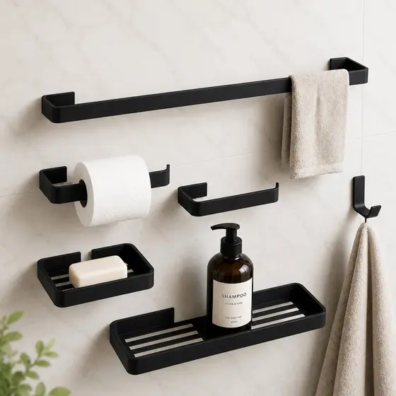 Kit Acessórios Para Banheiro 6 Peças Varias Cores