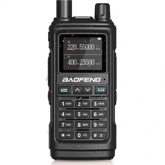 Rádio Baofeng Uv-17 Air Band Uhf Vhf 999ch - Original + Brinde Configuração Gratuita