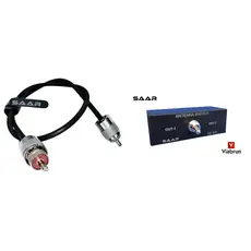 📡 Kit Chave de Antenas SAAR AS-500 + Cabo 50cm RG58 – SAAR