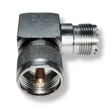 CONECTOR EMENDA UHF MACHO / FEMEA ANGULAR S/CABO