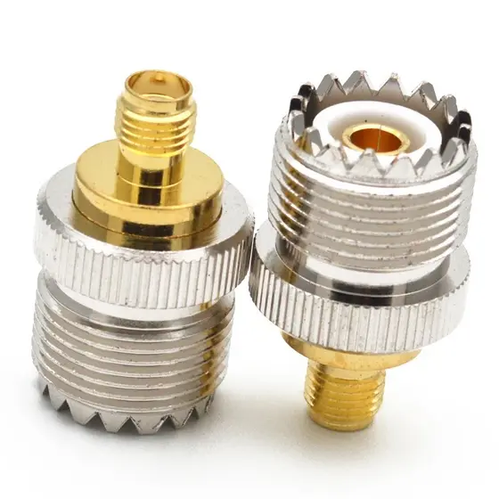 Adaptador De Antena Para Rádio Baofeng Femea Uhf / Femea Sma