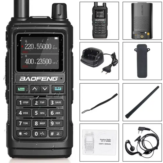 Radio Baofeng Uv-17 Pro 999ch + Brinde Configuração Gratuita