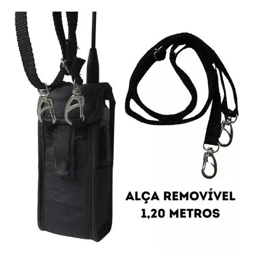 Capa Couro Super Protetora P/ Rádio Baofeng Uv21 Pro