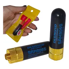 Antena Diamond Srh-805s Conector Sma-F para Rádio Ht Baofeng