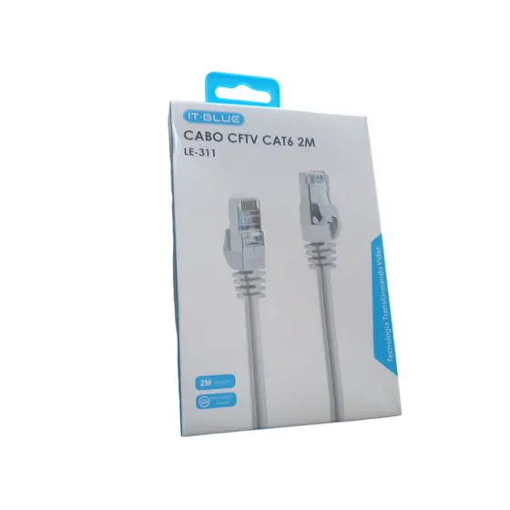 Cabo De Rede 2 Metros Cat6 Lan Internet Rj45 banhado a ouro PATCH CORD