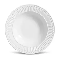 Conjunto Prato Fundo Roma Branco 4 Peças 2ª Linha Porto Brasil