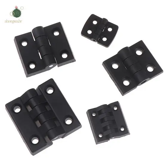 abongsea 1 Pcs Dobradiças Pequenas Mini Porta De Plástico Rolamento Gabinete Dobradiça ABS Agradável