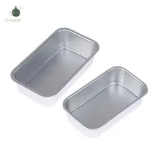 abongsea 1Pc Caixa Quadrada Molde Ferramenta De Cozimento Liga De Alumínio Não-Sti Pão Queijo Bolo Torrada Pan DIY Cozin