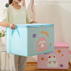 abongsea Cubo Dobrável Brinquedos Caixa De Armazenamento Crianças Organizador Feltro Pano Tecido Cesta Para Dos Desenhos