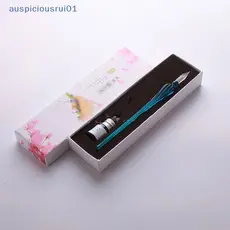 1pc Vintage Artesanal Vidro Dip Assinatura Caneta De Tinta Ferramenta Escrita Escritórios Novo