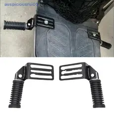 2 Pçs Apoio Para Os Pés Dianteiro Confortável Pedais De Cruzeiro Rua Dobrável Metal Motocicleta Pé Pegs Bicicleta Elétri